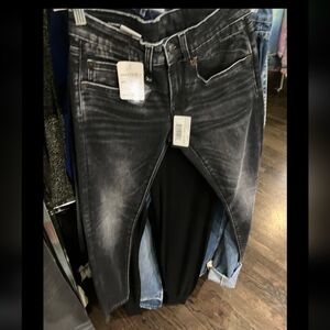 R13 Distressed Gray Skinny Jeans